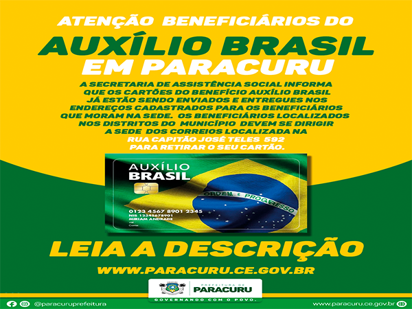 Atenção beneficiários do Auxílio Brasil!